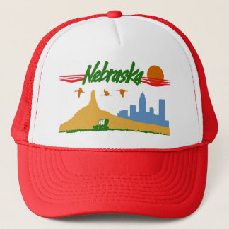 Vintager Nebraska-Hut Truckerkappe