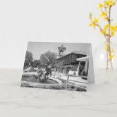 Vintager Neptun-Brunnen, Kansas City Karte (Gelbe Blume)