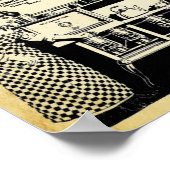 Vintager neuer Perfektionierungstext Poster (Ecke)