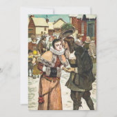 Vintager Neujahrskalender Feiertagskarte (Vorderseite)