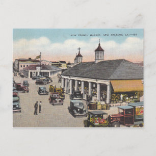 Vintager New French Market New Orleans Postkarte