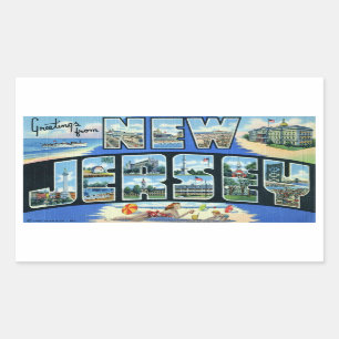 Vintager New-Jersey Aufkleber