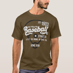 Vintager New York Baseball Est 1903 Baseball Fan T-Shirt