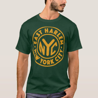 Vintager New York City Circle East Harlem Gold T-Shirt