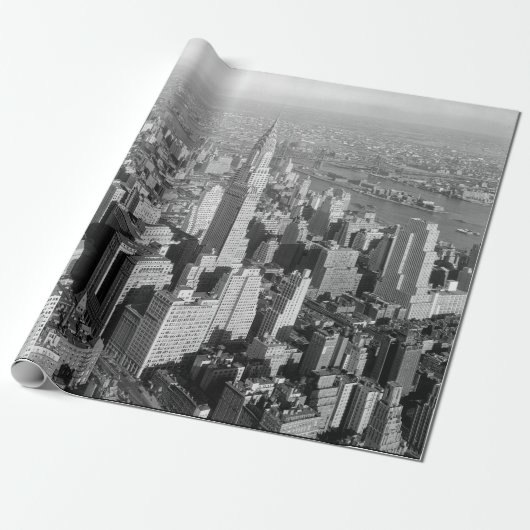 Vintager New- York Citykunst-Deko-Wolkenkratzer Geschenkpapier