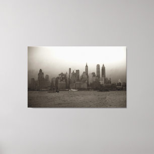 Vintager New York CitySkyline Fotograf (1941) Leinwanddruck