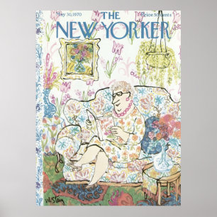 Vintager New Yorker Cover Poster