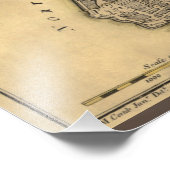 Vintager New Yorker Stadtplan, 1789, wiederhergest Fotodruck (Ecke)