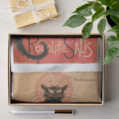 Vintager (nicht KI) Chat Noir Poster Seidenpapier (Geschenk)