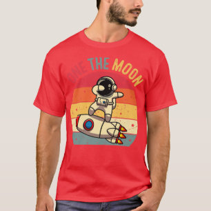 Vintager Niedlicher Astronaut 1. Geburtstag T-Shirt