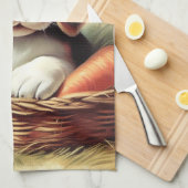 Vintager Niedlicher Beagle Welpe Geschirrtuch (Viertel Falte)