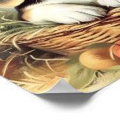 Vintager Niedlicher Beagle Welpe Poster (Ecke)