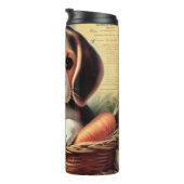 Vintager Niedlicher Beagle Welpe Thermosbecher (Nach rechts gedreht)