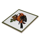 Vintager Niedlicher Bright-Bird und Foliage Fliese (Seite)