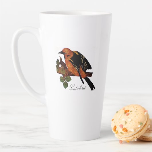 Vintager Niedlicher Bright-Bird und Foliage Milchtasse (Beispiel)