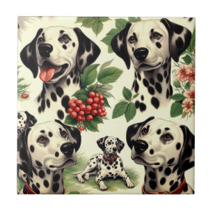 Vintager Niedlicher Dalmatiner Fliese