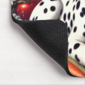 Vintager Niedlicher Dalmatiner Malerei Mousepad (Ecke)