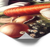 Vintager Niedlicher Dalmatiner Malerei Poster (Ecke)