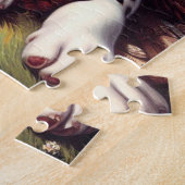 Vintager Niedlicher Dalmatiner Malerei Puzzle (Seite)