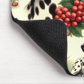 Vintager Niedlicher Dalmatiner Mousepad (Ecke)