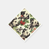 Vintager Niedlicher Dalmatiner Serviette (Ecke)