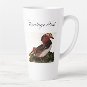 Vintager Niedlicher Entenbird und Foliage Milchtasse