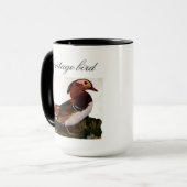 Vintager Niedlicher Entenbird und Foliage Tasse (Vorderseite Links)