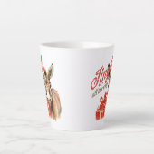 Vintager niedlicher Esel-Jingle bis Weihnachten Milchtasse (Vorderseite)