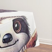 Vintager Niedlicher Faultier Nahtlose Wasserfarbe Tischdecke (Beispiel)