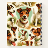 Vintager Niedlicher Jack Russell Terrier Notizblock (Rückseite)