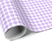 Vintager Niedlicher Lavender Lila Polka Dots Muste Geschenkpapier (Rolleneckpunkt)