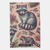 Vintager Niedlicher Racoon Geschirrtuch (Vertikal)