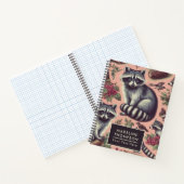Vintager Niedlicher Racoon Notizblock (Innenseite)