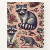 Vintager Niedlicher Racoon Notizblock (Rückseite)