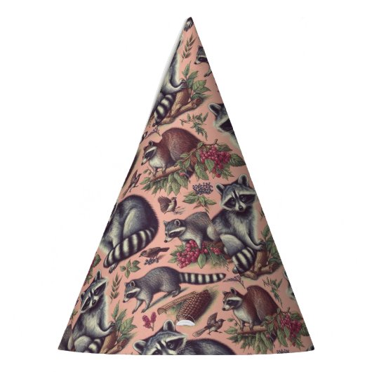 Vintager Niedlicher Racoon Partyhütchen (Links)