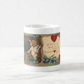 Vintager Niedlicher Valentinstag, Cherub-Lehrer Kaffeetasse (Mittel)