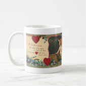 Vintager Niedlicher Valentinstag, Cherub-Lehrer Kaffeetasse (Links)
