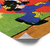 Vintager Niedlicher Valentinstag, Hobo Boy Heart Poster (Ecke)