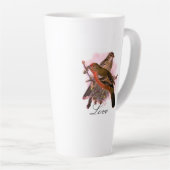 Vintager Niedlicher Vogel und Blattwerk Milchtasse (Rechte Ecke)