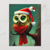 Vintager Niedlicher Weihnachtsfeiertag Einladungspostkarte (Vorderseite)