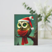 Vintager Niedlicher Weihnachtsfeiertag Einladungspostkarte (Stehend Vorderseite)