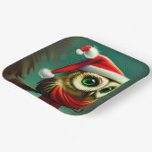 Vintager Niedlicher Weihnachtsfeiertag Pappteller (Gewinkelt)