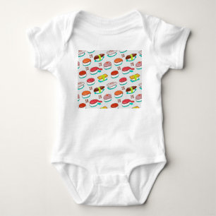 Vintager Nigiri-Sushi, Doodmuster Baby Strampler