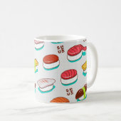 Vintager Nigiri-Sushi, Doodmuster Kaffeetasse (VorderseiteRechts)