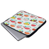 Vintager Nigiri-Sushi, Doodmuster Laptopschutzhülle (Vorne Knopf)