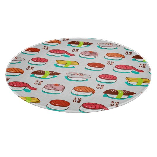 Vintager Nigiri-Sushi, Doodmuster Schneidebrett (Ecke)