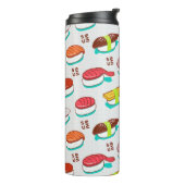 Vintager Nigiri-Sushi, Doodmuster Thermosbecher (Nach links gedreht)