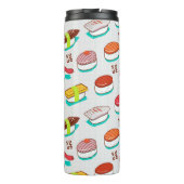 Vintager Nigiri-Sushi, Doodmuster Thermosbecher (Rückseite)