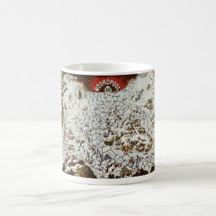Vintager Nordpol Alte Antike Karte Welt Kaffeetasse