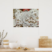 Vintager Nordpol Alte Antike Karte Welt Poster (Küche)